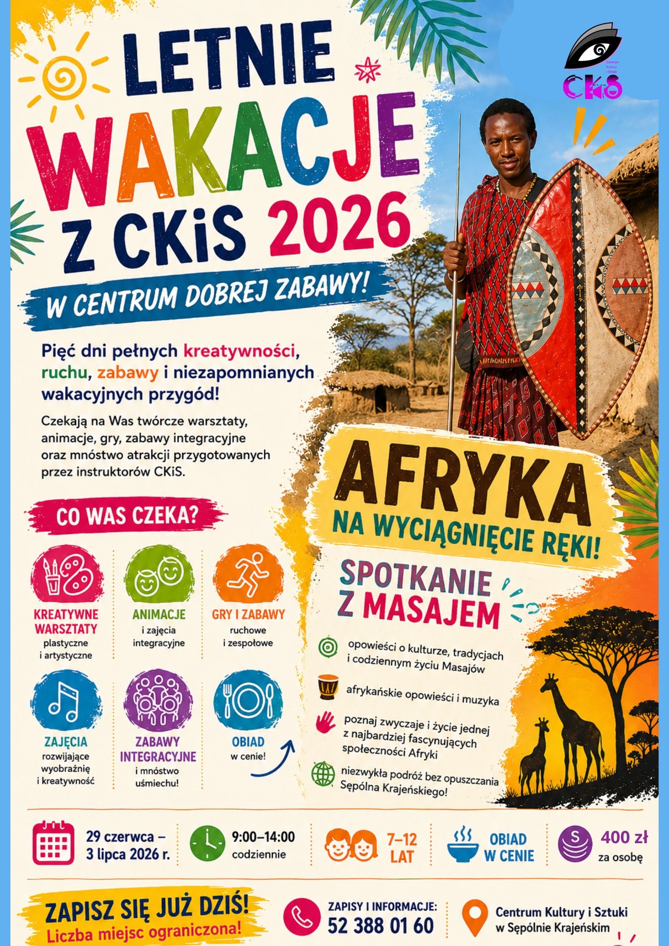 LETNIE WAKACJE Z CKiS 2026 LETNIE WAKACJE Z CKiS 2026